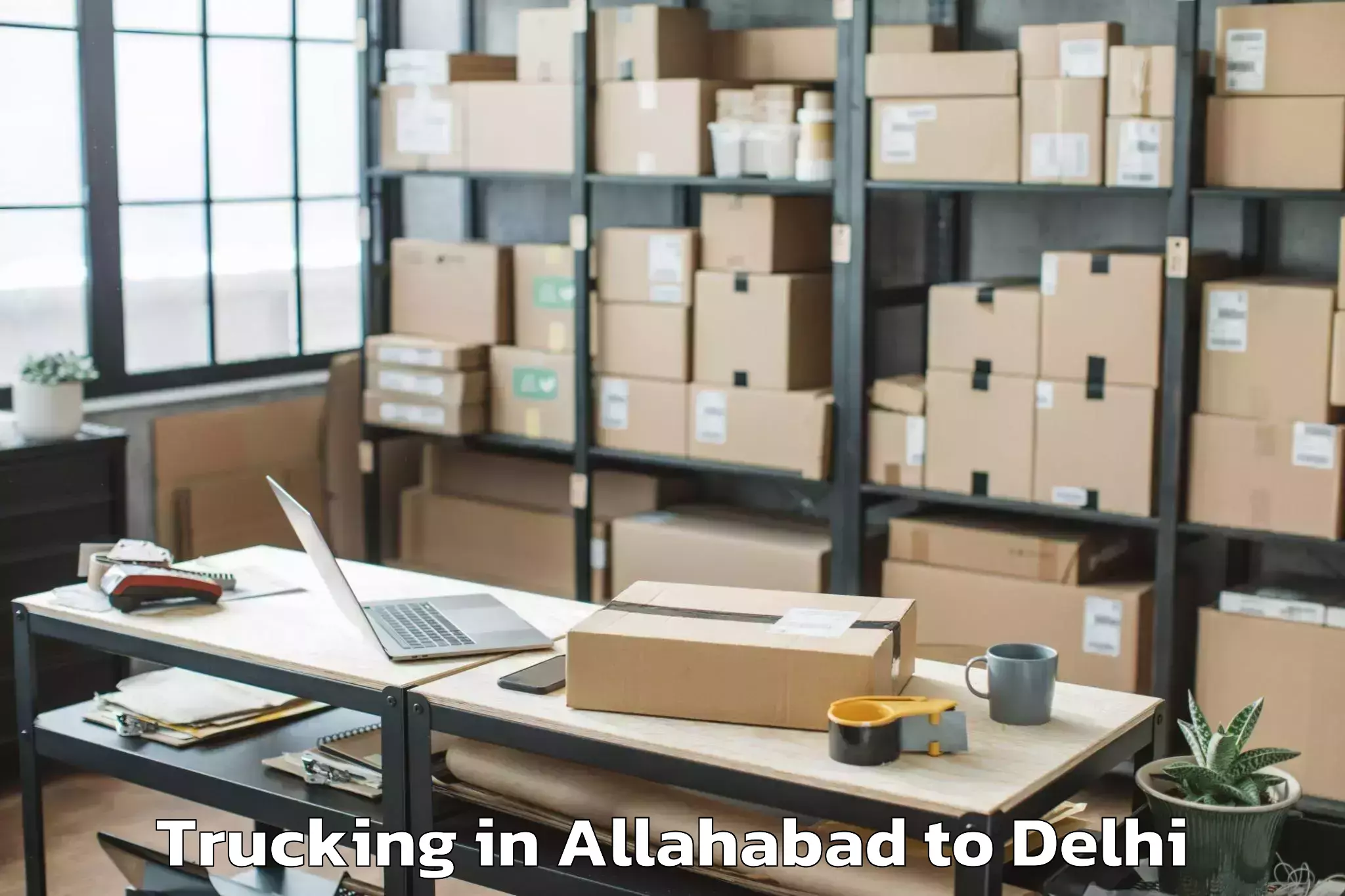 Easy Allahabad to Dlf Promenade Mall Trucking Booking